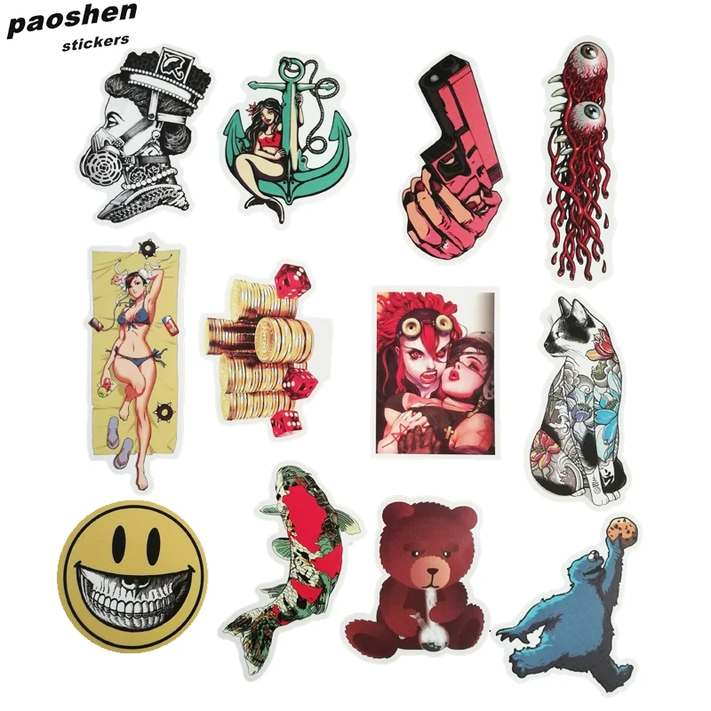 50 шт. не повторяйте ПВХ водонепроницаемый забавный стикер игрушки багаж Мода