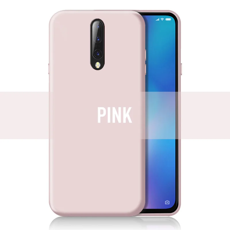 Жидкий силиконовый Мобильный телефон чехол для Oneplus 7 Pro Мягкий ТПУ задняя крышка