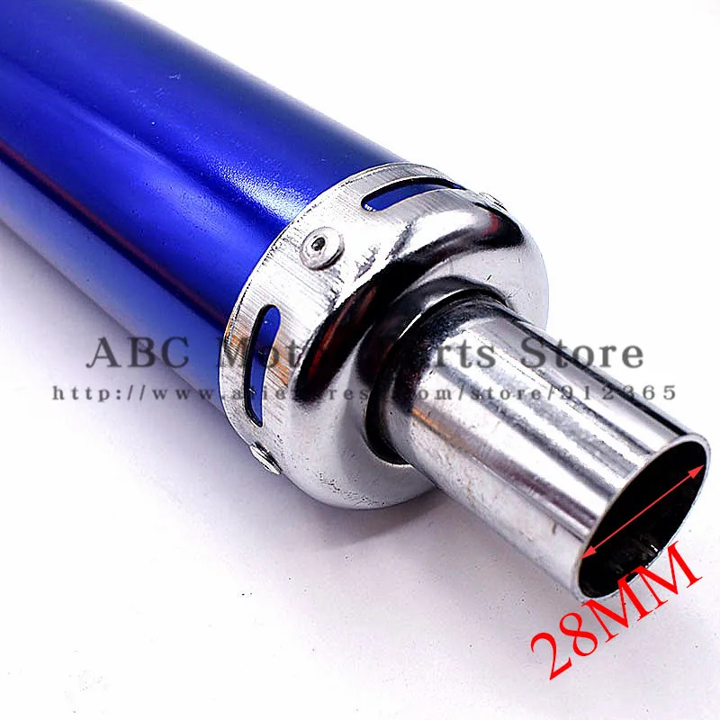 Глушитель выхлопной длина 360 мм подходит для китайского байка Apollo подключения