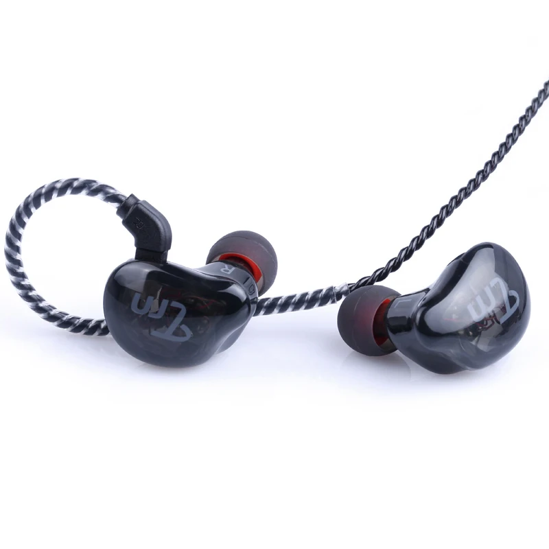 TRN стерео наушники с микрофоном обновляемые басы HiFi динамические арматурные