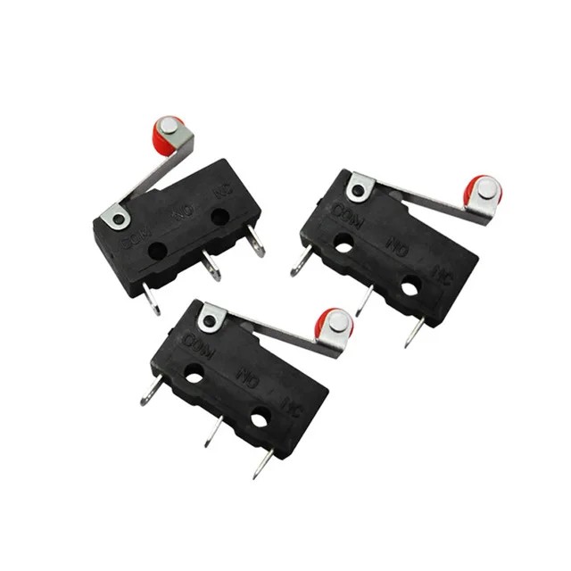 10 шт. роликовые Рычажные клеммы PCB микро концевые нормально закрытые/открытые