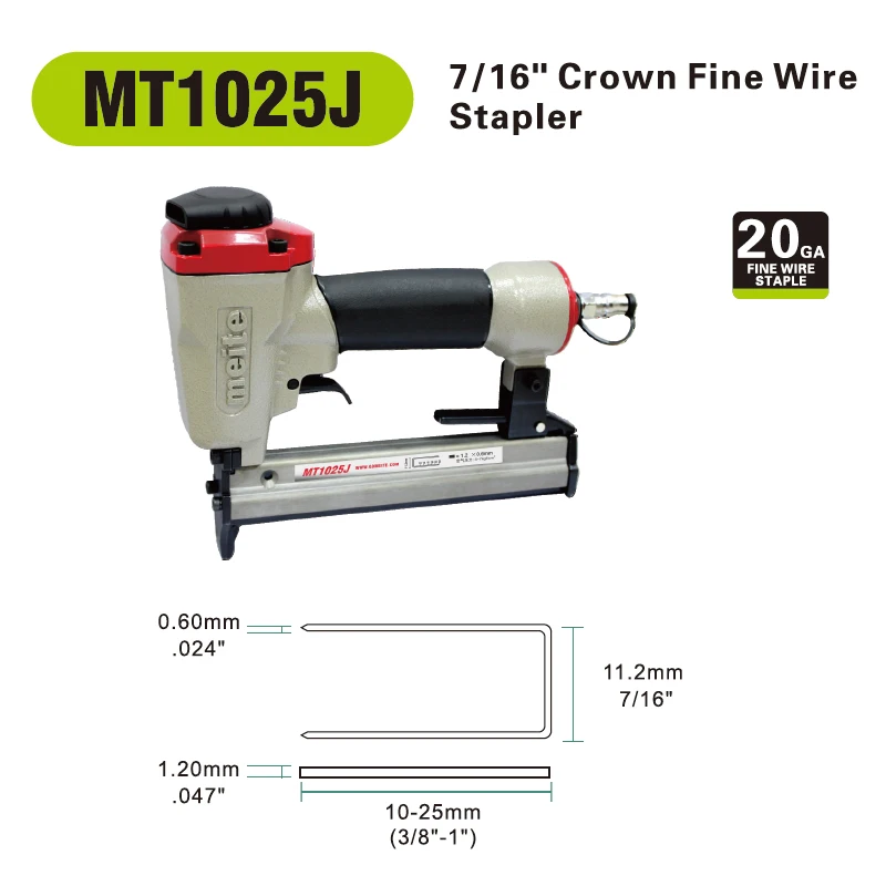 Meite воздушный степлер MT1025J 11,2 мм Crown 22GA пневматические гвоздильники для мебели мощный гвоздь пневматический штапель Jun.14 Upda