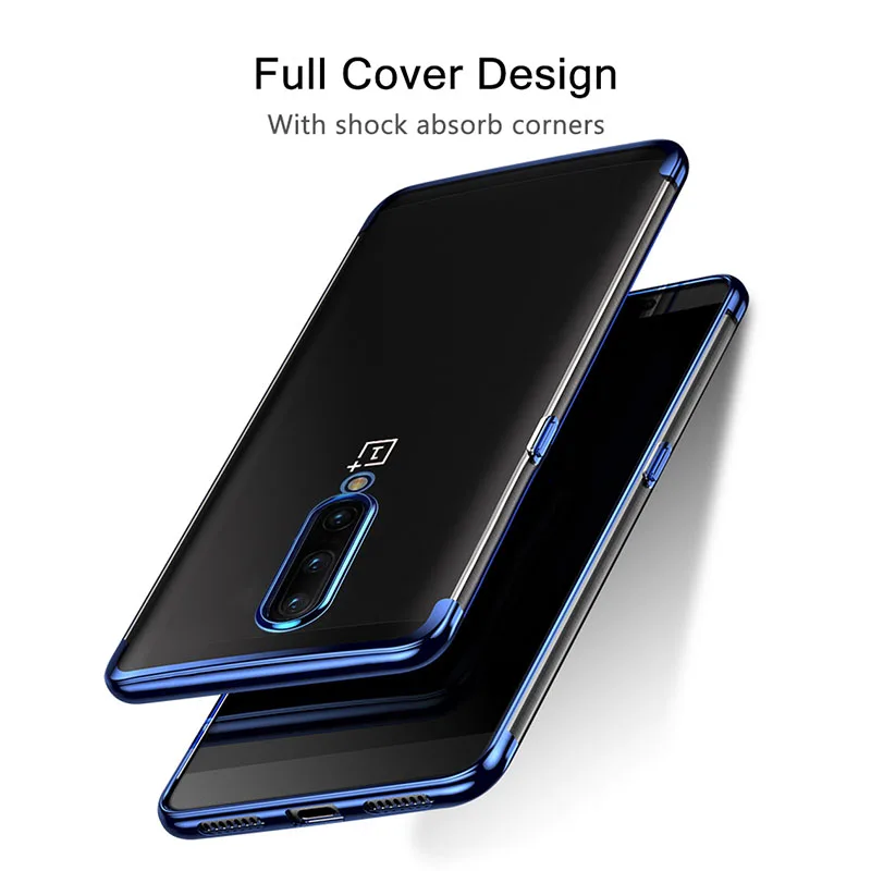 Чехол KEYSION для Oneplus 7 Pro роскошный Прозрачный бампер ТПУ силиконовый