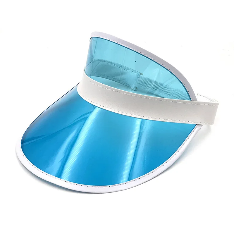 Sky Blue Susi& Rita, летняя шляпа из ПВХ, Женский уличный солнцезащитный козырек, кепка s, Повседневная пластиковая пустая верхняя Кепка, солнцезащитная Кепка, пляжные шляпы, Casquette Femme - Цвет: Sky Blue