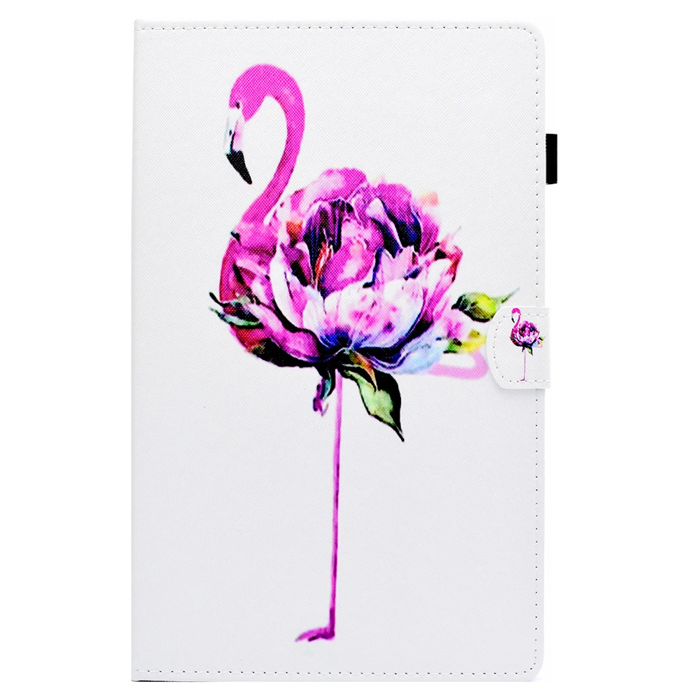 Модный чехол с рисунком Фламинго Чехол книжка из искусственной кожи подставкой