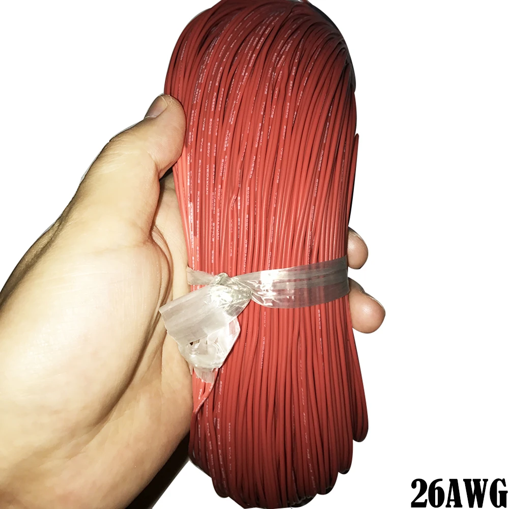 

26AWG Stranded Tinned Copper WireTest Cable Stranded Kit 26AWG Silicone Rubber Soft RC Cable Ultra Flexiable Cable