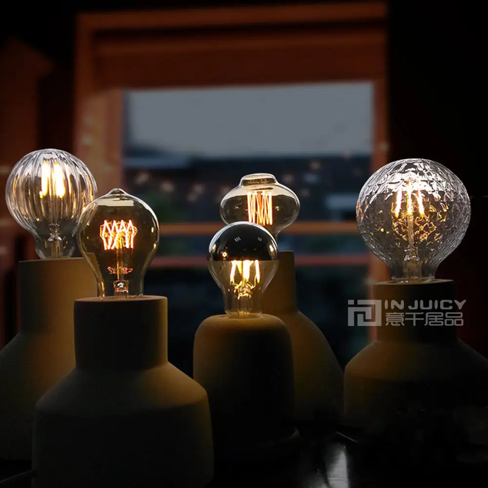 Винтаж промышленные Эдисон лампы бетонный цементный настольная лампа E27 Led