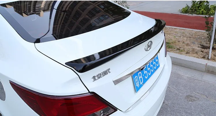 Используется для hyundai accent/verna спойлер 2012-2016 модель Высокое качество ABS Материал