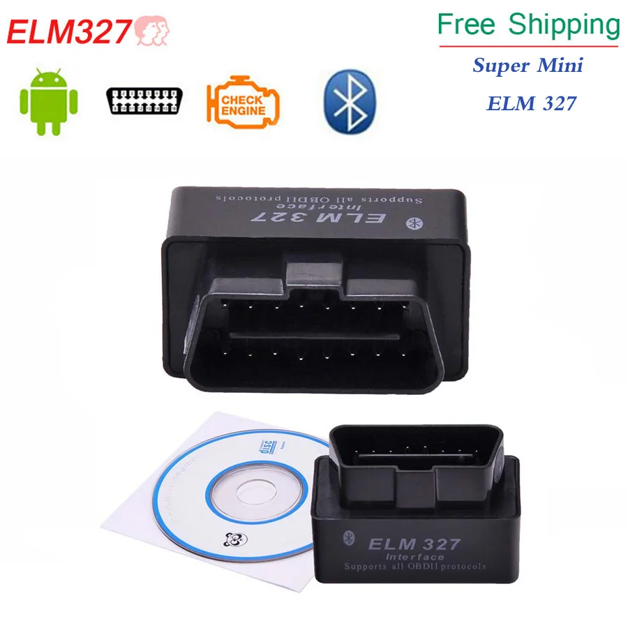 2019 Мини ELM327 Горячие OBD2 супер Bluetooth Интерфейс диагностический сканер ELM 327 для Android