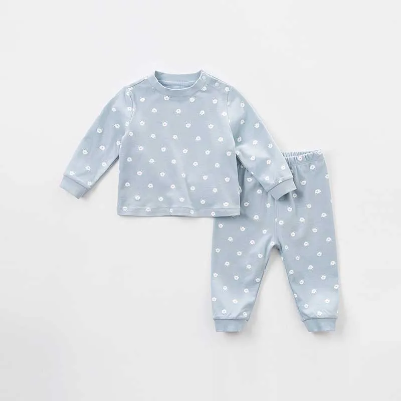 DB9613 dave bella autumn baby clothing sets kids unisex suit children long sleeve Pajama set sleepwear | Детская одежда и обувь