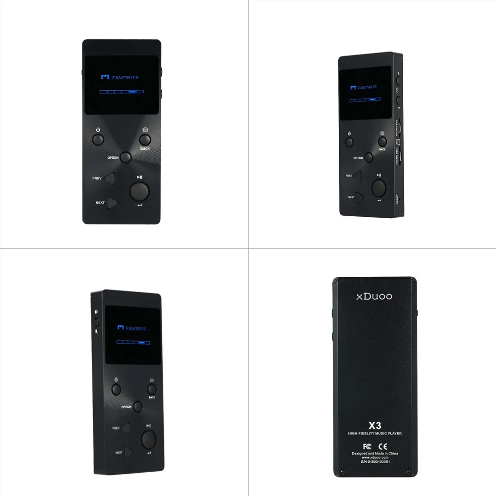 XDUOO X3 Профессиональный без потерь Hifi аудио MP3 музыкальный плеер с HD OLED экраном Поддержка APE/FLAC/ALAC/WAV/WMA/OGG mp3-плеер