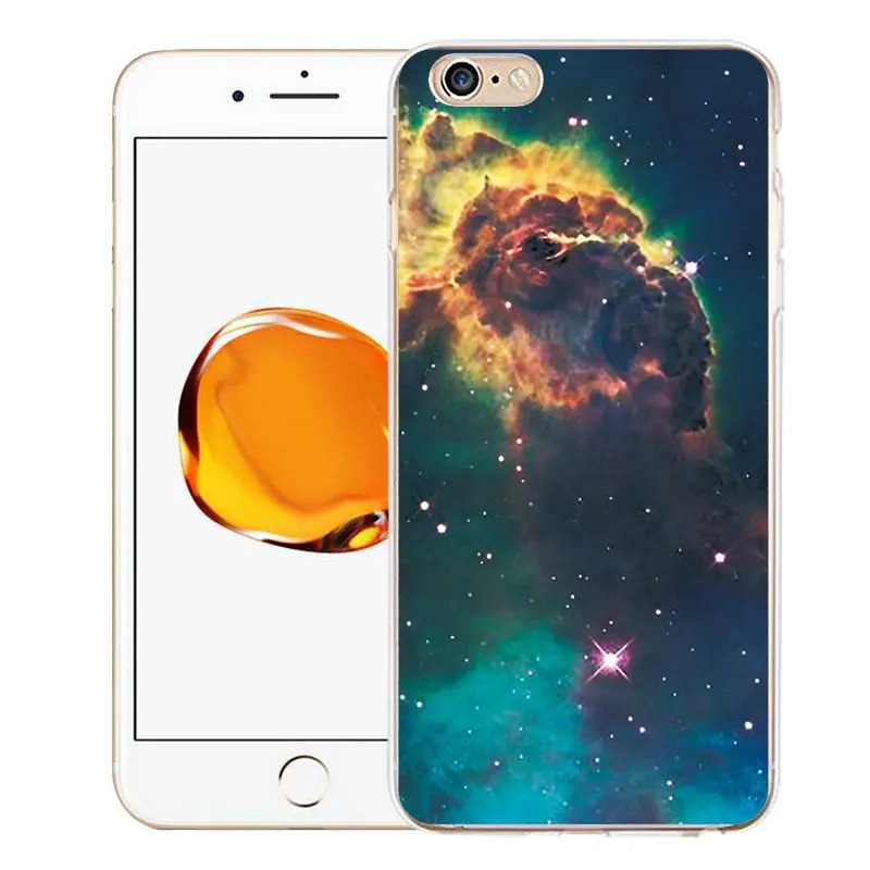 QMSWEI TPU Clear Phone Case For iPhone 6 6s 7 8plus x Soft Printed Colorful Starry Star Sky Cover Free shipping 4 5se |