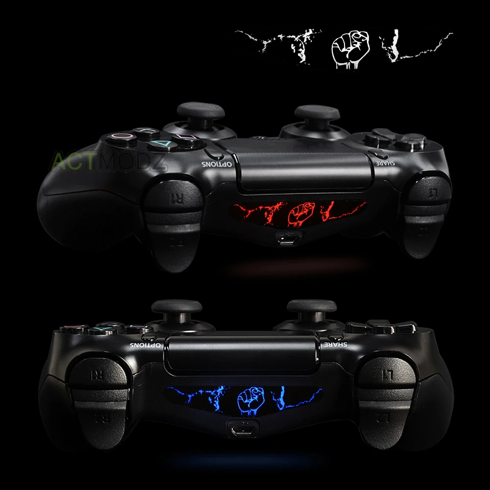 Череп Призрак светодиодный светильник бар кожи стикер для PS4 Slim Pro игровой контроллер