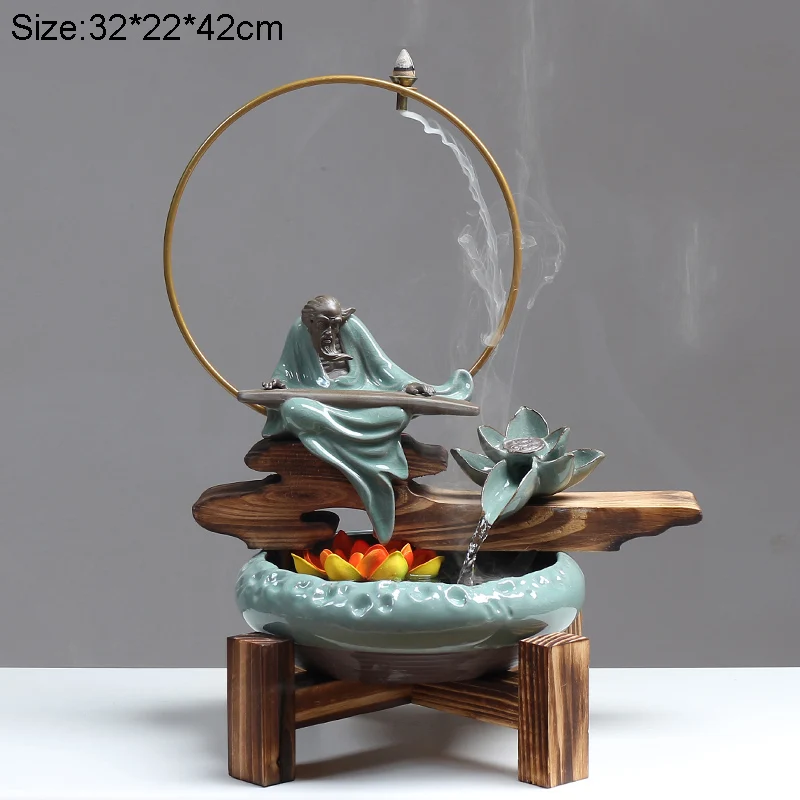 Керамический аквариум с орнаментом Zen 110/220 В фонтан для воды на удачу фэншуй