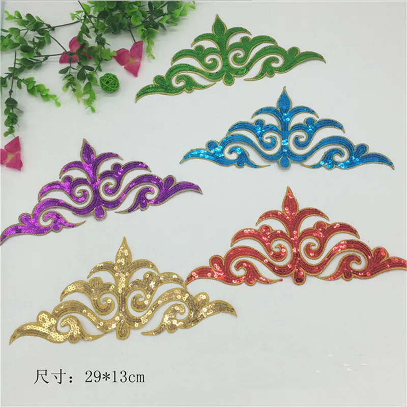 Красивые нашивки с цветочной вышивкой для танцевальных платьев 2 шт. горячая