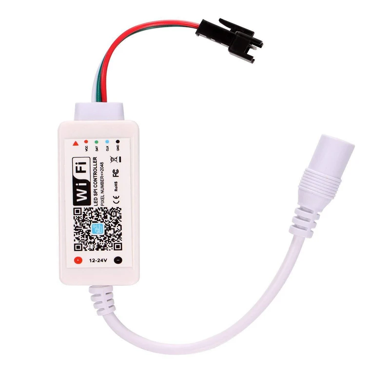 DC5V DC12 24V Magic Home светодиодный SPI контроллер адресуемый 2048 пикселей мини WiFi для WS2811