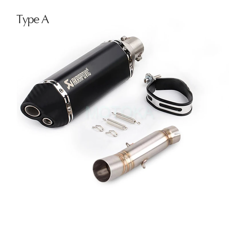 Мотоцикл CBR500 CBR500R CB500X CB500F выхлопная труба akrapovic для Honda среднего звена трубы системы с универсальным 51 мм глушители