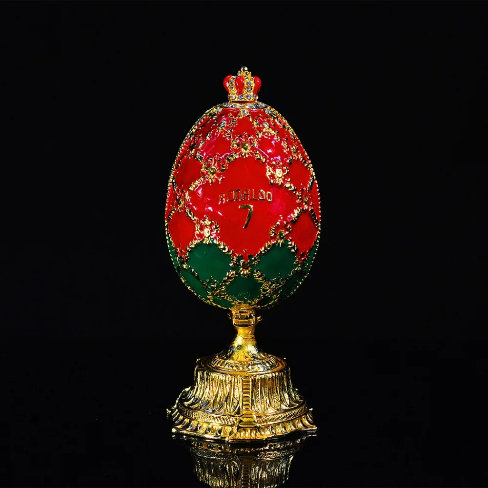 QIFU Новое поступление Россия футбольный стиль faberge яйцо для дома deocr
