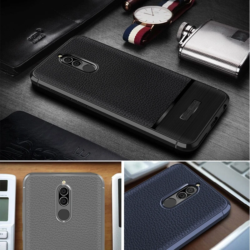 Для Huawei G10 чехол для Mate 10 Lite Премиум оригинальный силиконовый кожаный защитный