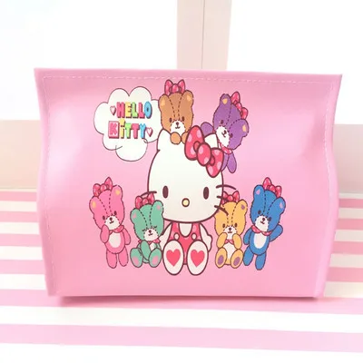 Hello kitty Melody Матросская мультяшная розовая леопардовая коробка для салфеток, автомобильный чехол для салфеток, коробка для салфеток в спальню - Цвет: A