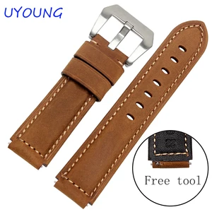 Качественный ремешок для часов из натуральной кожи 22*18 мм для часов Huawei Скраб кожаный ремешок мужские Смарт-часы аксессуары