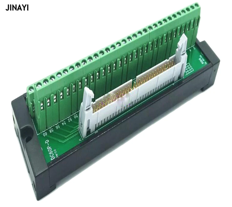 IDC 60 Pin IDC60 IDC60P папа PCB клеммный блок Breakout PLC релейные терминалы din-рейка монтажный
