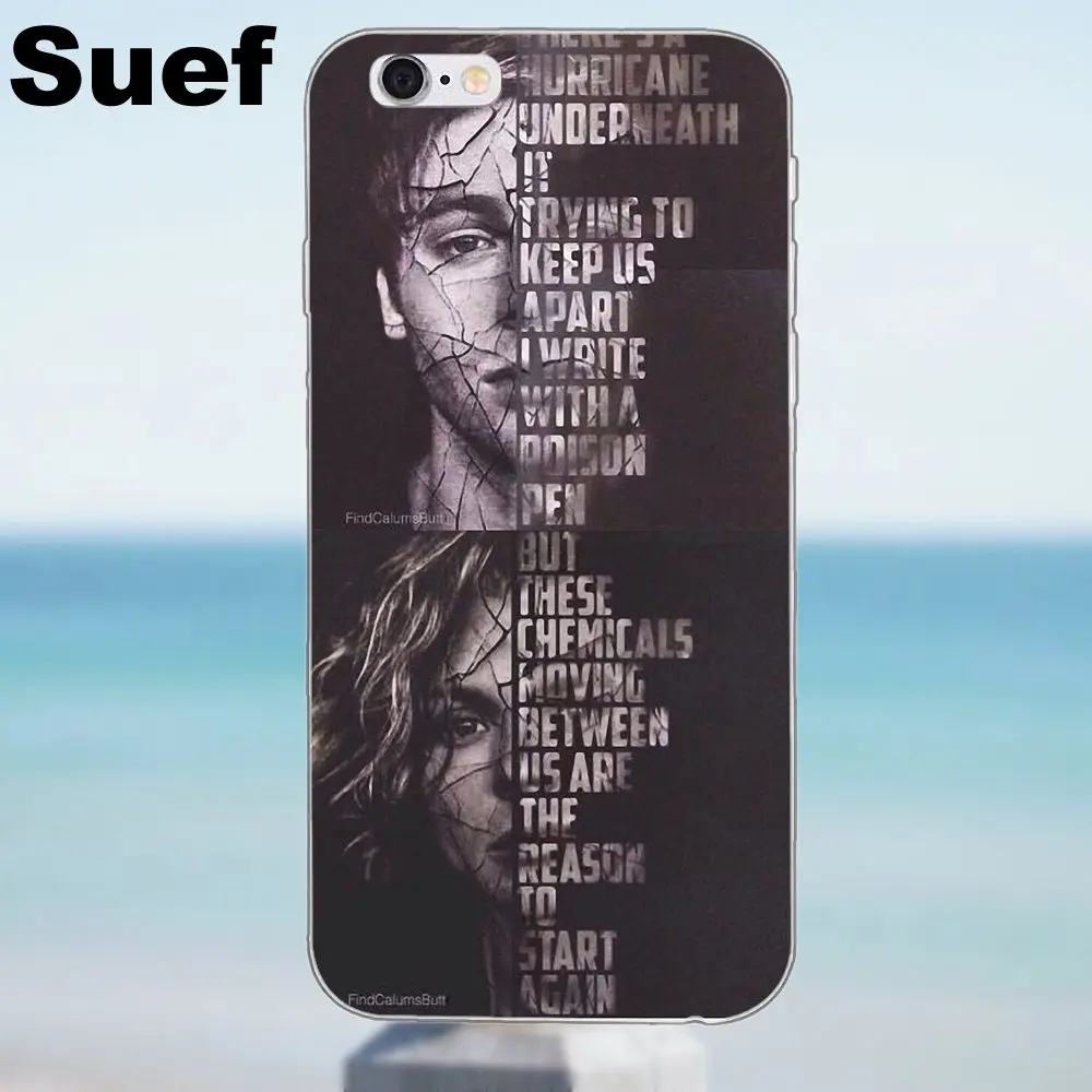 5sos 5 секунд летней мягкой ТПУ кожи живописи для iPhone X 4 4S 5S 5C SE 6 6S 7 8 Plus Galaxy J1 J3 J5 J7 A3 A5