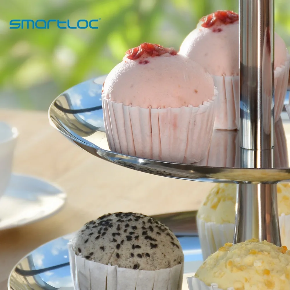 Smartloc Нержавеющая сталь десерт держатель Фрукты корзина для хранения стойку
