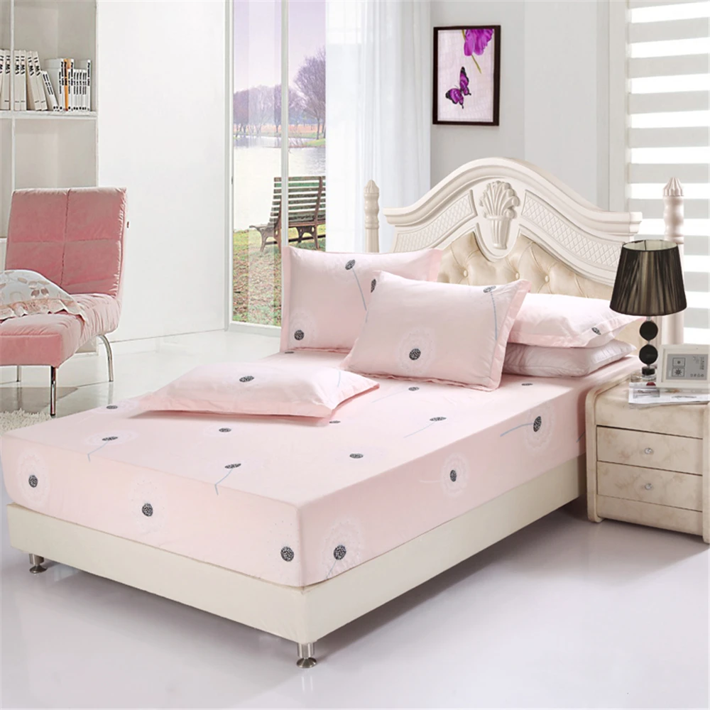 100% хлопок последняя мода хит продаж синие цветы рисунок простыня наволочка