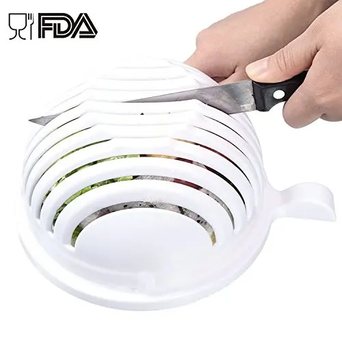 Salad Cutter Bowl In 60 Second Maker Easy Fruit Vegetable Washer And Quick Chopper Kitchen tools | Дом и сад