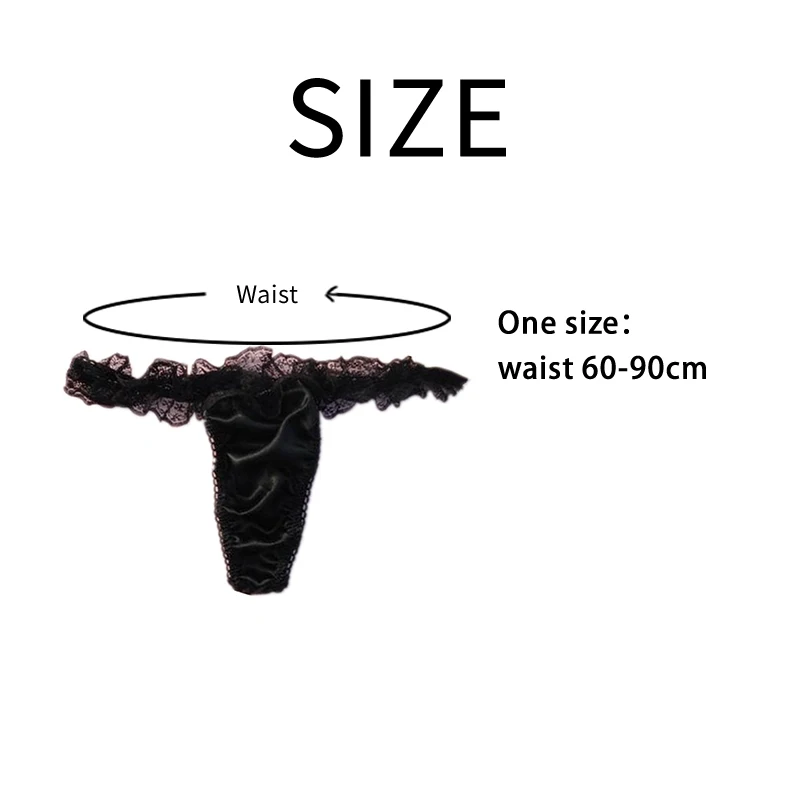 Sexy thong Low waisted Solid color Teenage girls Lace Princess panties 2019 spring summer new products sweet Women underwear | Женская
