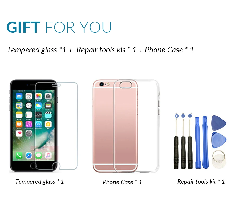 Класс AAA 4," 5,5" ЖК-экран для iPhone 6 6 S 7 8 Plus ЖК-дисплей+ сенсорный экран Замена для iPhone 5S 6 S Ecran Pantalla