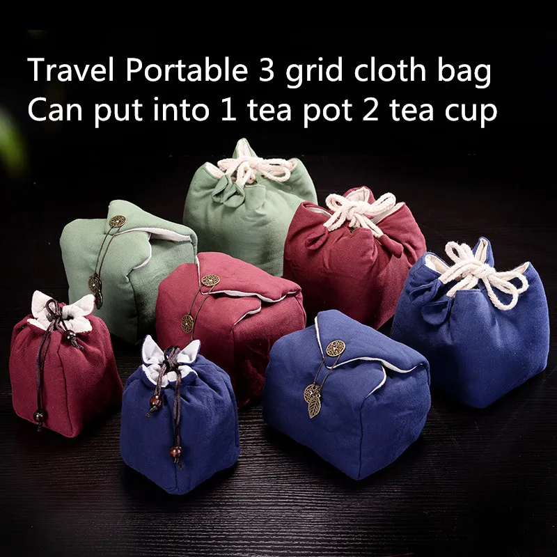 Портативные дорожные тканевые пакеты для ювелирных изделий с 3 сетками сумка
