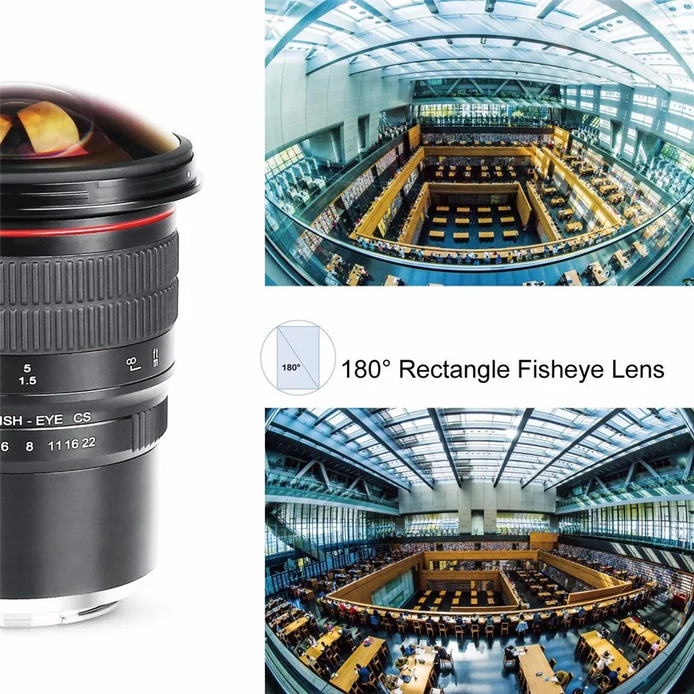 Meike 8 мм f/3,5 широкоугольный объектив рыбий глаз Объективы для камер sony A6000 Alpha и Nex беззеркальная камера с креплением E с APS-C