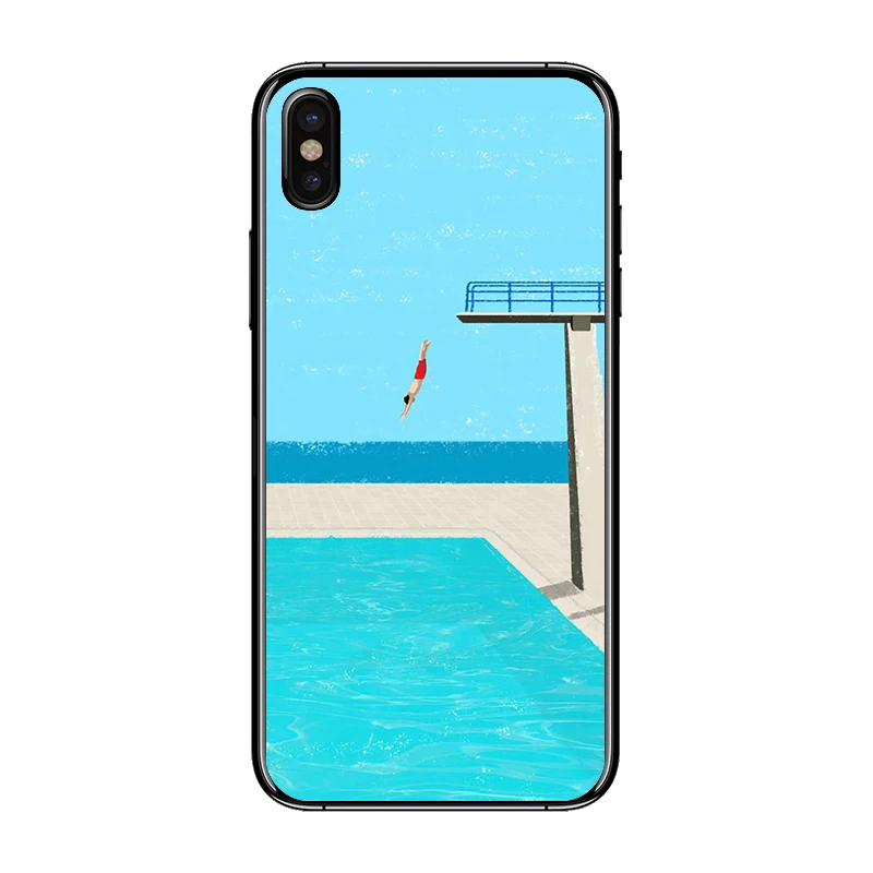 2018 Summer Cartoon Case For iPhone X Fashion ultra-thin soft Phone Cases iphone 7 6 6S 5 5S 8 Plus Back Cover Capa |