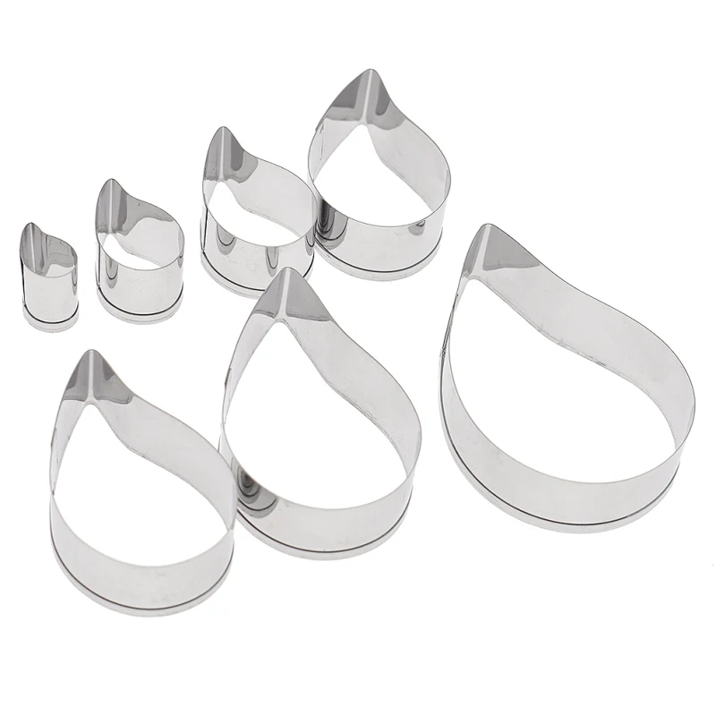 Спиральный цветок с пейсли из нержавеющей стали 7 шт./компл. дизайнерский резак