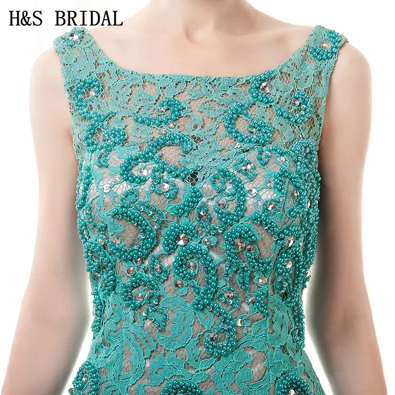 Женское короткое вечернее платье H & S черное кружевное Прозрачное с открытой