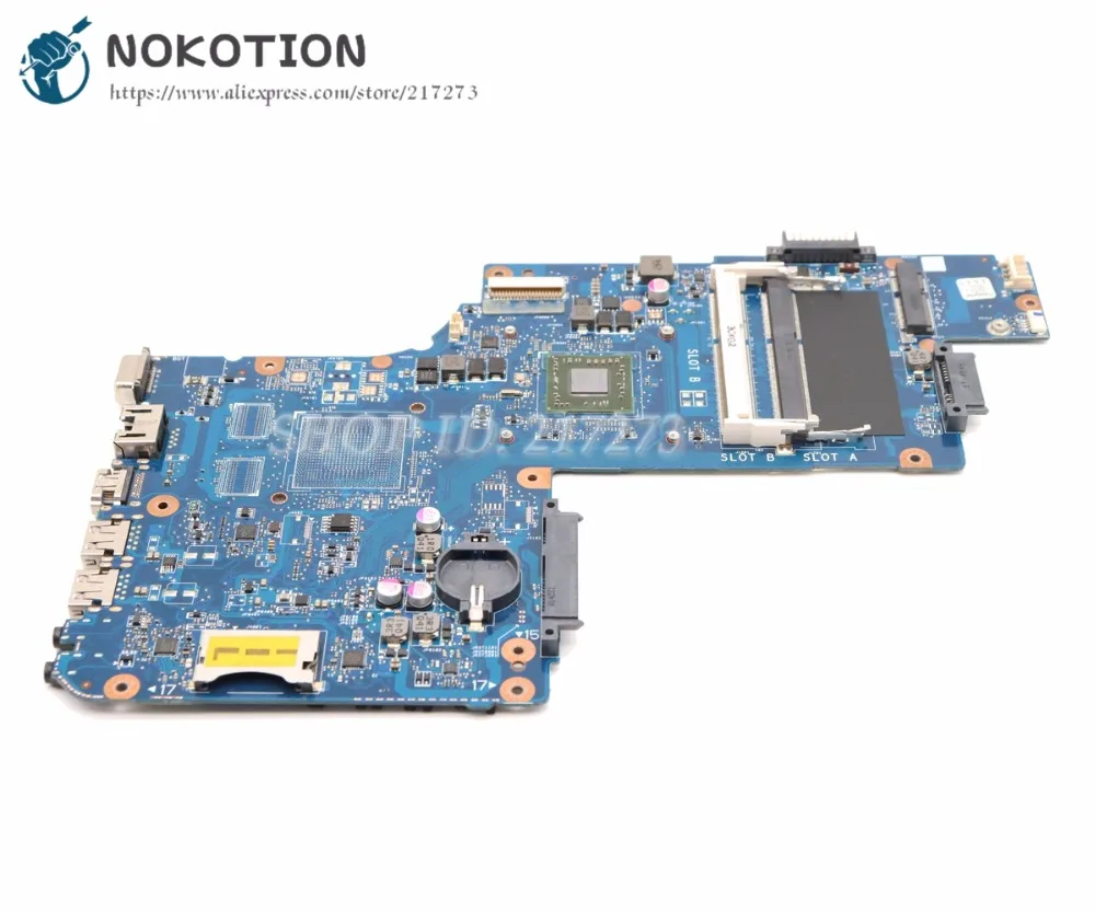 

Материнская плата NOKOTION H000053400 для ноутбука Toshiba Satellite C50 C55 C50D C55D, материнская плата DDR3 с встроенным процессором