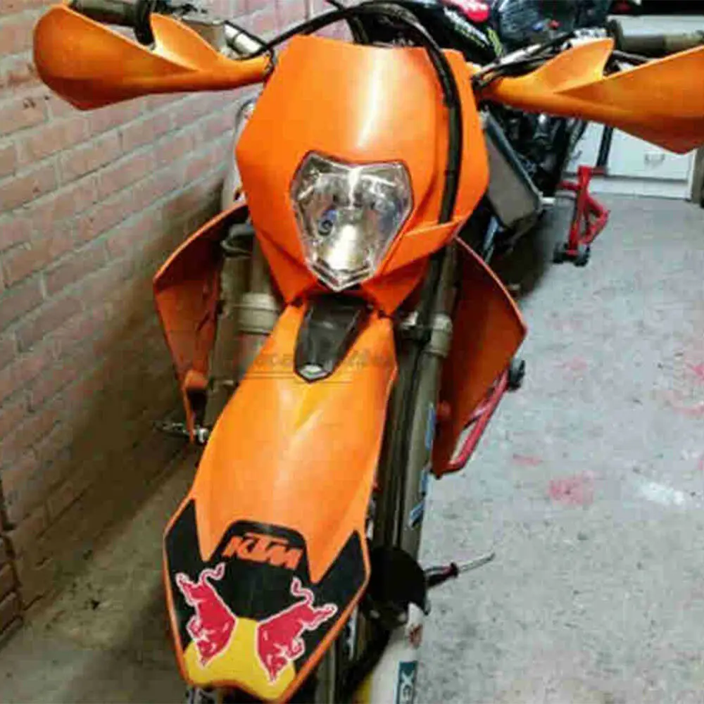 Мотоцикл Байк мотокросс Supermoto УНИВЕРСАЛЬНЫЙ фара обтекатель + передние крылья