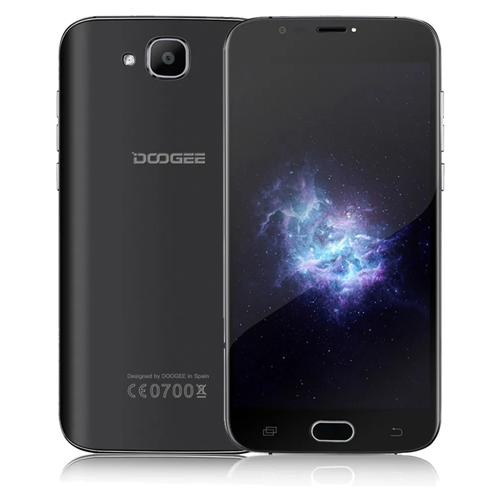 Черный Usb HiFi музыкальный плеер MP3 walkman воспроизводитель mp3 плеер Doogee X9 Mini 5 дюймов 3g Android 6,0 MT6580 Quad - Цвет: Черный