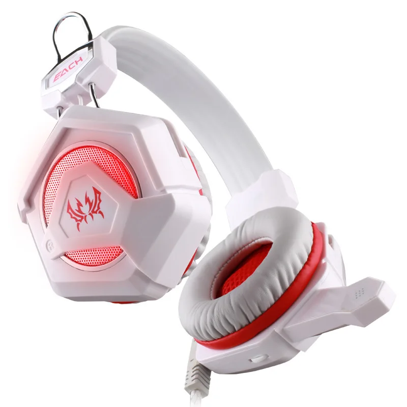 Каждый GS210 PRO USB 3.5 мм Игровые наушники Over-Ear Stereo Surround геймер с микрофоном свет для PC