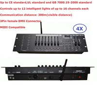 4pcslot free shipping 192 w professional stage lighting controller dmx console control led moving head beam lights par cans