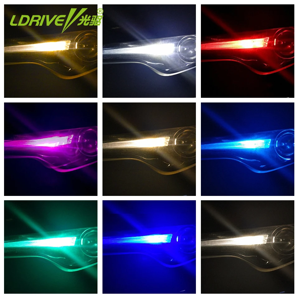 LDRIVE Canbus безотказный 12 В 2 3 Вт Светодиодный силиконовый светильник T10 3000 К 4300 6000
