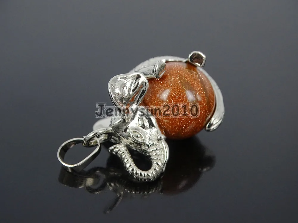 Натуральный золотой песок драгоценные камни круглый шар чакра исцеляющий слон