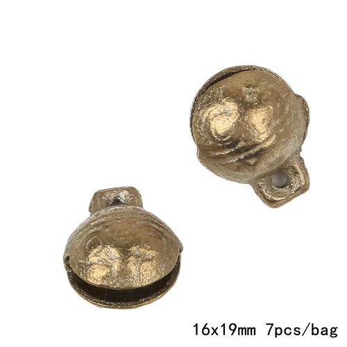 7pcs 16x19mm 1/2/3/5/7/8/15 шт./лот латунь Материал Китайский Удачи Колокольчики для изготовления браслета Ассорти браслет& браслет делая& Подвеска для домашних животных - Цвет: 7pcs 16x19mm