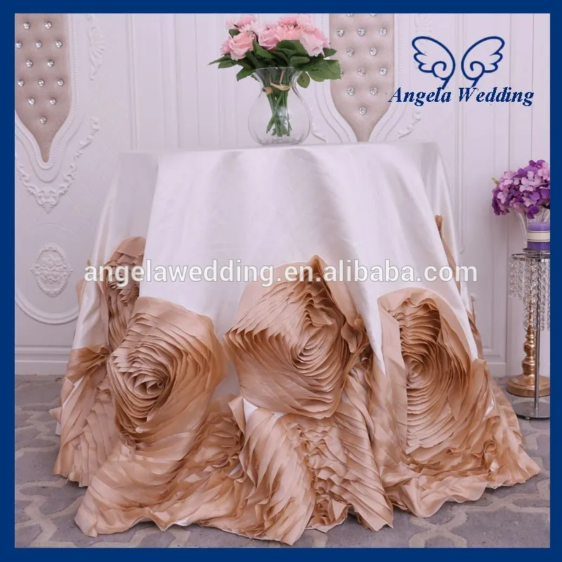 Новинка 2017 Необычные элегантные круглые свадебные скатерти CL052 90 дюймов с
