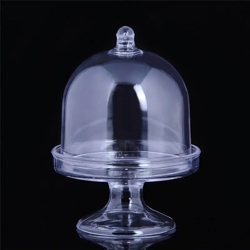 Transparent 12 шт./компл. Свадебные Творческий прозрачный Пластик лоток Конфеты Коробки для Baby Shower или для вечеринки по случаю Дня рождения гостей подарок DIY вечерние поставки 4 цвета - Цвет: Transparent
