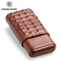 2019new arrival travel leather cigar case portable humidor box 3holdscf 0412