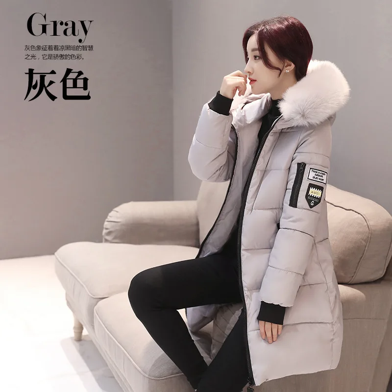 Фото 2019 Winter Woman Parka Fur Collar Hooded Warm Coat Plus Size Cotton-padded Clothes Female Wadded Long Jacket Snow Outwear Женская 2019 Winter Woman Parka Fur Collar Hooded Warm Coat Plus Size Cotton-padded Clothes Female Wadded Long Jacket Snow Outwear Женская
