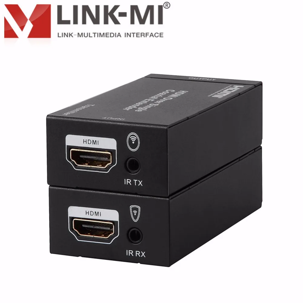 LINK-MI CX100 HDMI удлинитель над одним 100 м/328ft коаксиальный кабель с ИК-управлением
